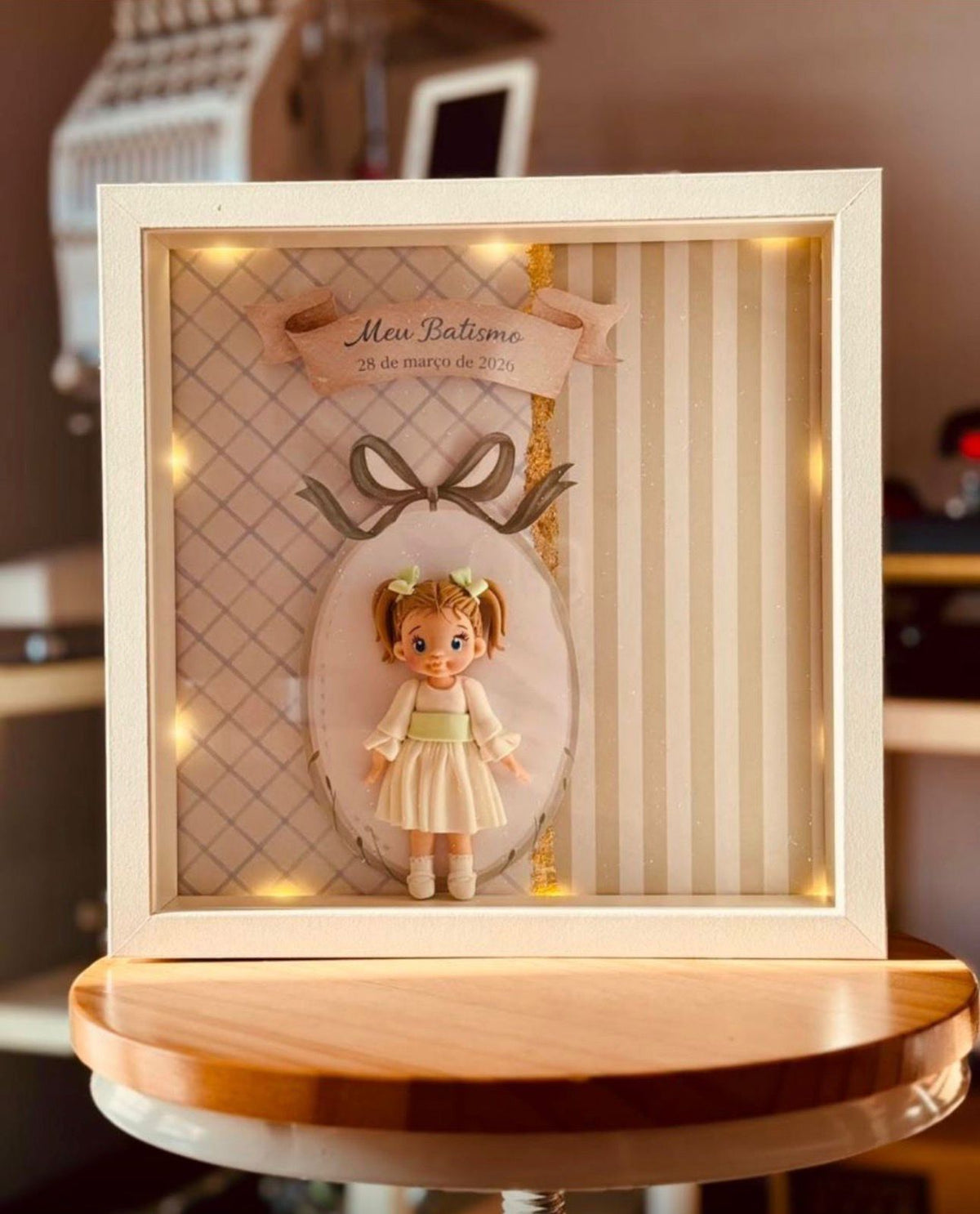Quadro Lembrança de Batizado Personalizado