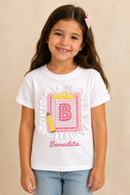 T-Shirt com Inicial & Nome