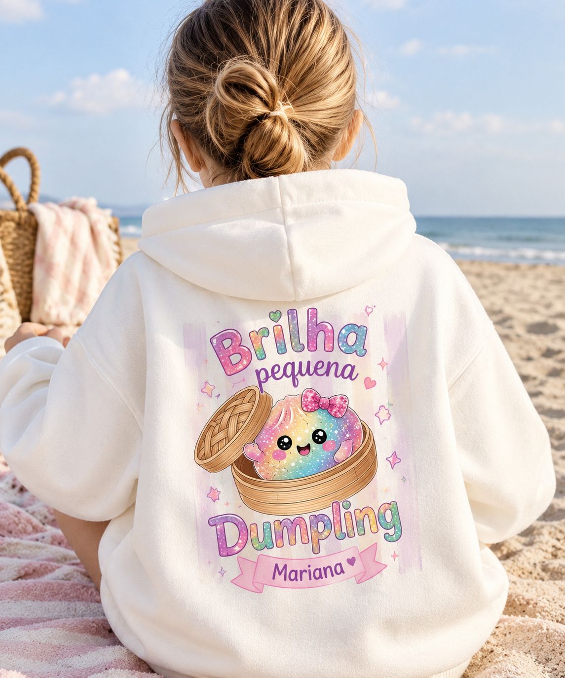 Sweat com Capuz Dumpling com Nome