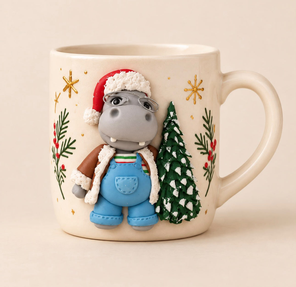 Caneca Hipopótamo Natal