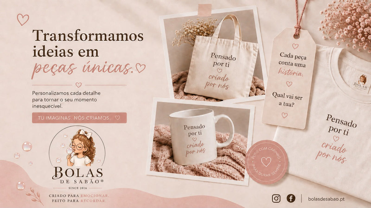 Personalização - Bolas de Sabão