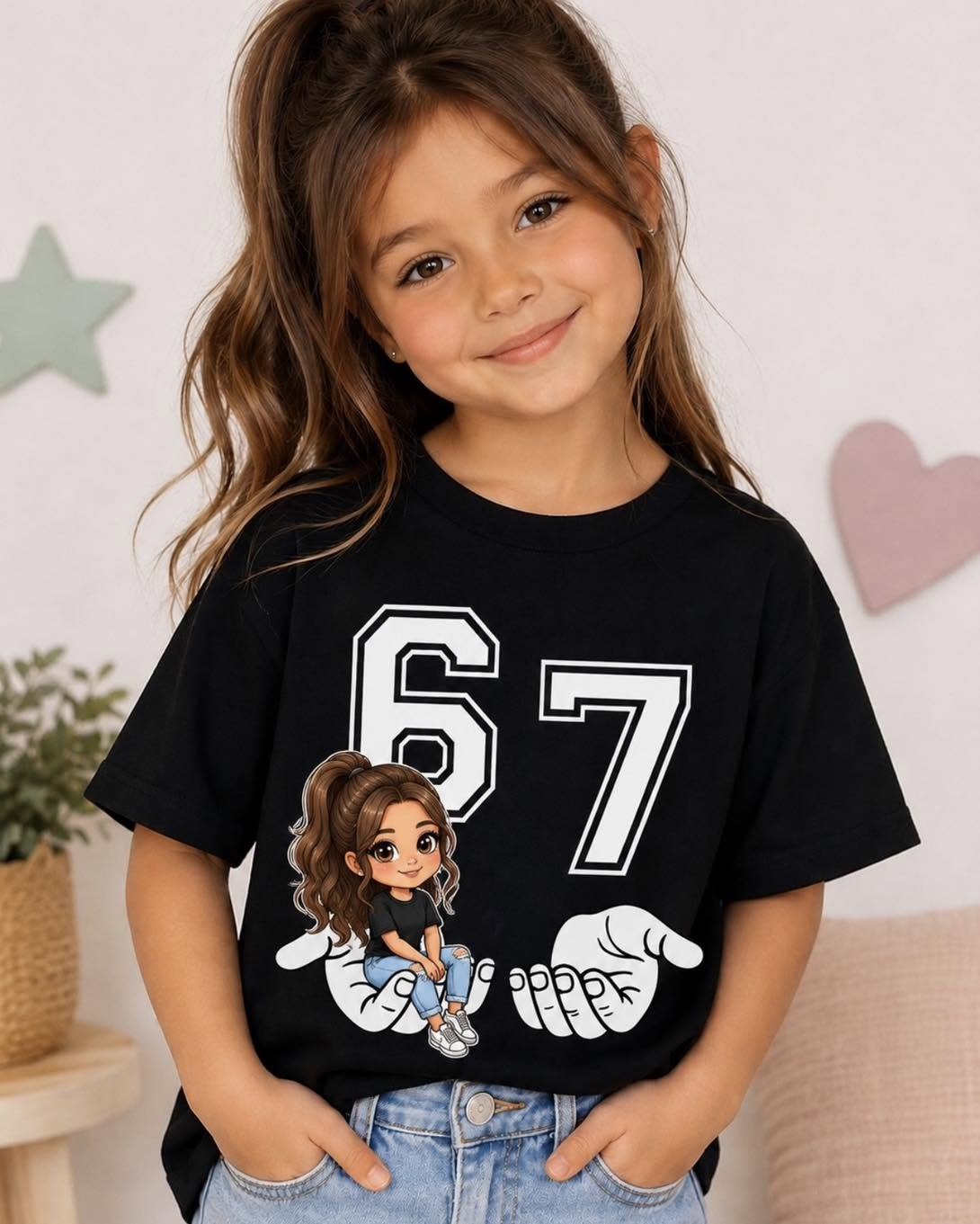 T-Shirt 67 Criança Personalizado